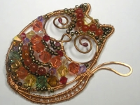 Wired4Style Wire and Beads Cat